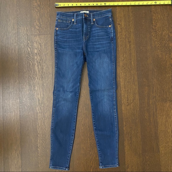 Madewell 10" High-Rise Skinny Jeans in Danny Wash: TENCEL™ Denim Edition Size 26 - Picture 8 of 11